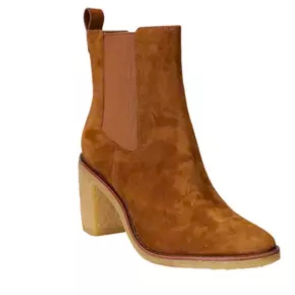Ralph Lauren Marianna Bootie - Water Repellant Suede Whiskey Brown SIZE 11 READ - Picture 4 of 4